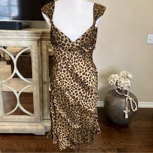 VINTAGE MOSCHINO Silk Print Dress